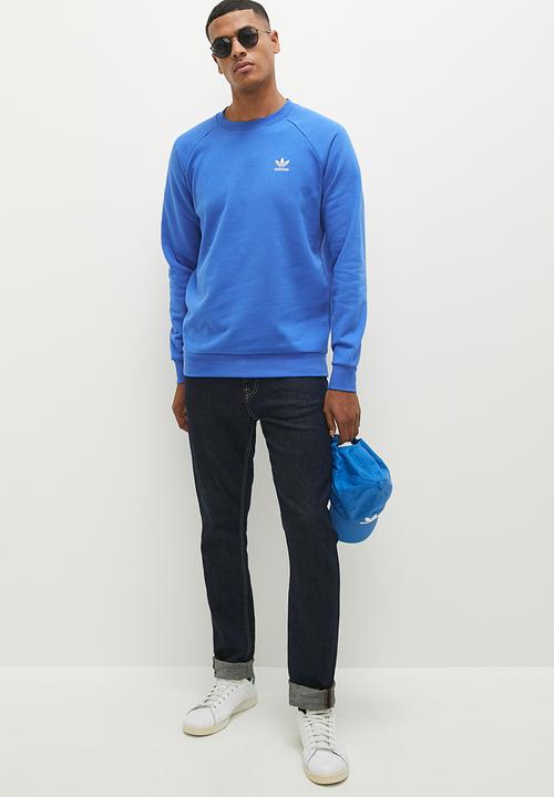 adidas Originals - Essential crew  sweatshirt - mid blue