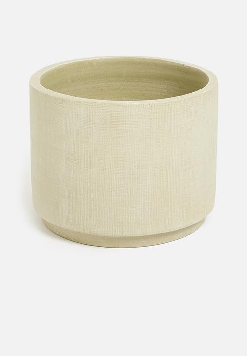 H&S - Cube planter set of 3 – cream