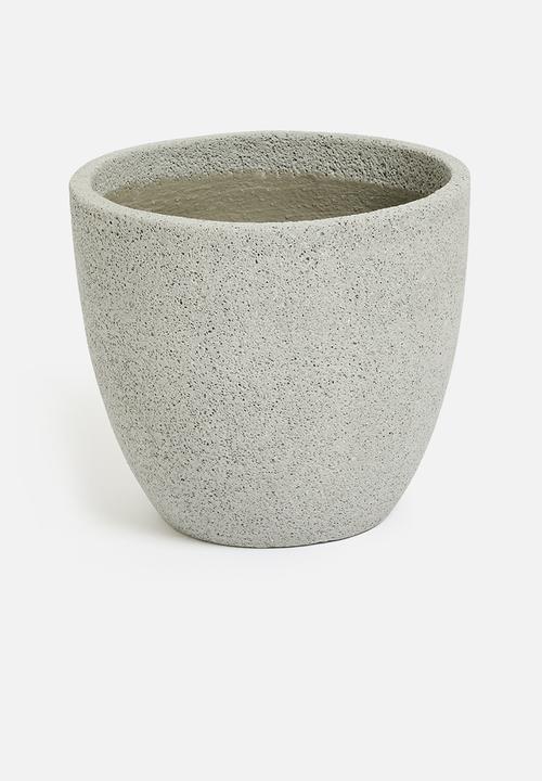 H&S - Leo planter set of 3 - grey
