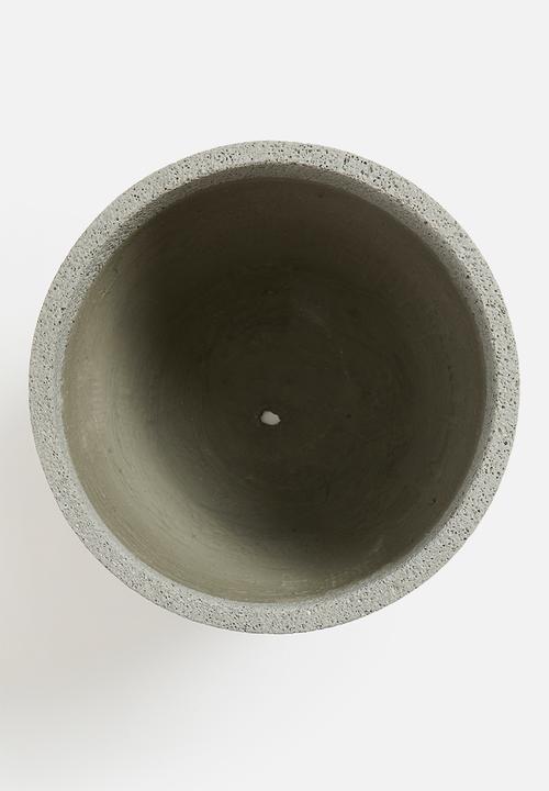H&S - Leo planter set of 3 - grey