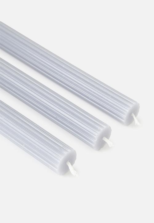 H&S - Taper candle set of 3 - purple
