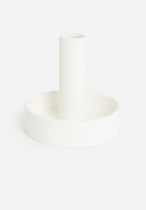 H&S - Base candle holder - white