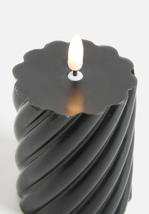 H&S - LED Candle - Twist Black