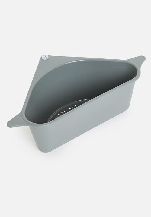 Excellent Houseware - Corner sink organiser - charcoal