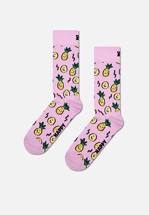 Happy Socks - 2-pack fruits socks gift set - turquoise/pink
