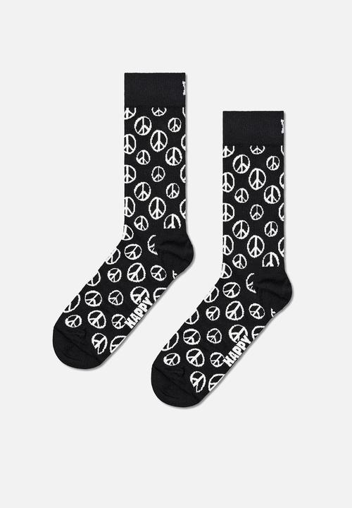 Happy Socks - 3-pack black and white socks gift set - black