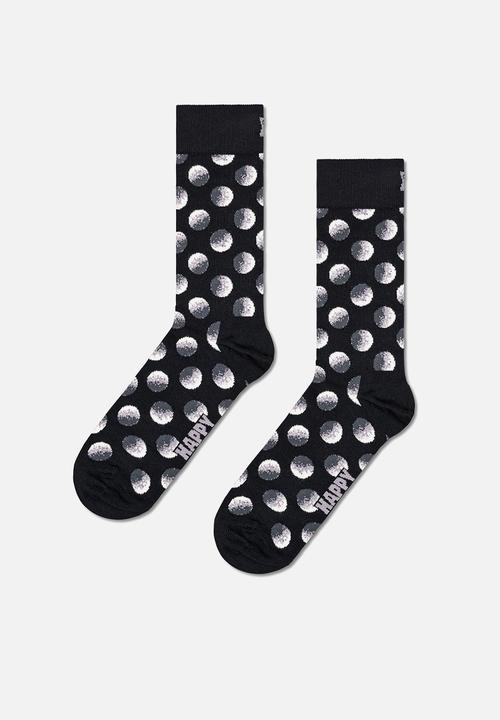 Happy Socks - 3-pack black and white socks gift set - black