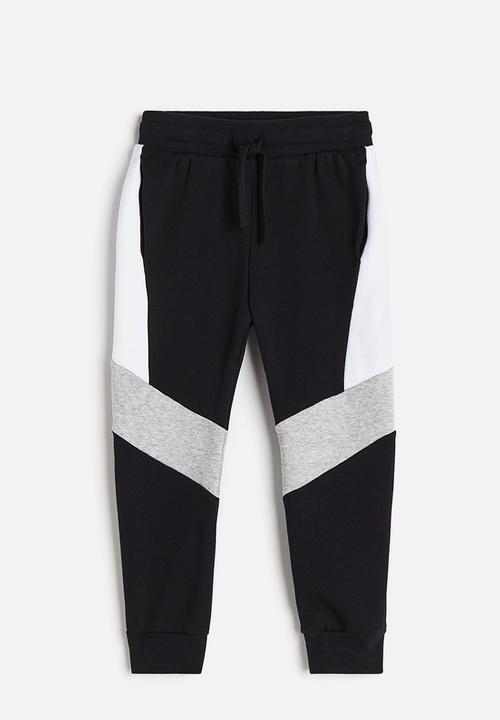 H&M - Joggers - black block-coloured