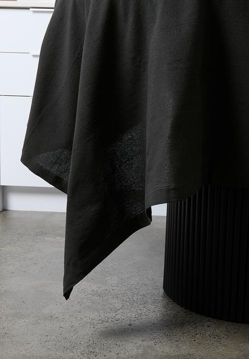 Excellent Houseware - Amani Tablecloth - Black