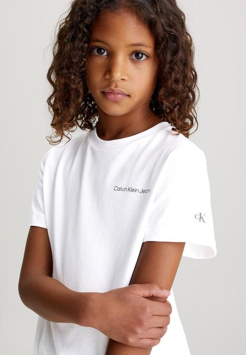 Calvin Klein - Short sleeve t-shirt chest logo - white