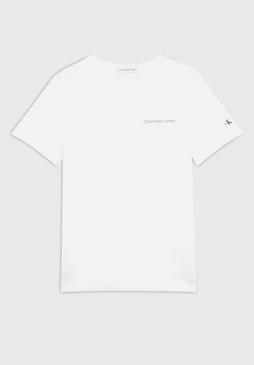 Calvin Klein - Short sleeve t-shirt chest logo - white