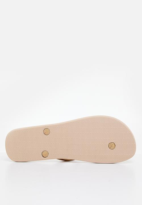 POLO - Gloss flip flop - gold