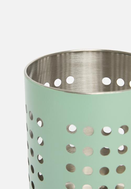 Excellent Houseware - Vevo stainless steel cutlery holder - sage