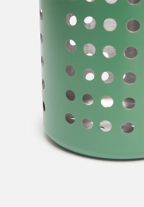 Excellent Houseware - Vevo stainless steel cutlery holder - Green
