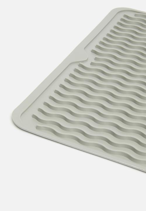 Excellent Houseware - Dish draining mat - grey