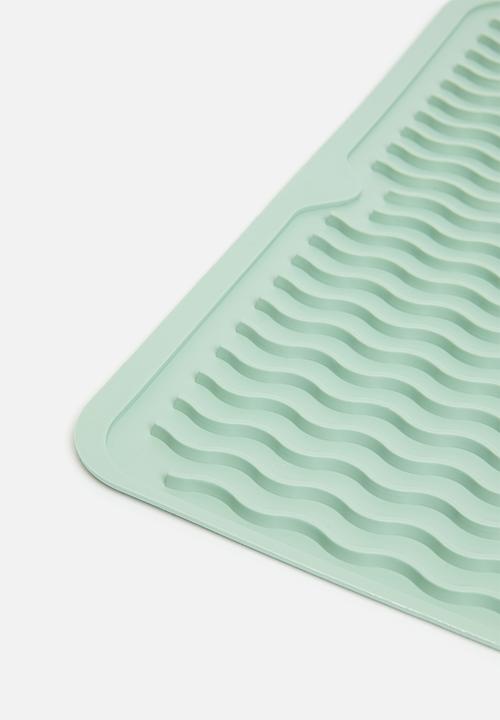Excellent Houseware - Dish draining mat - green