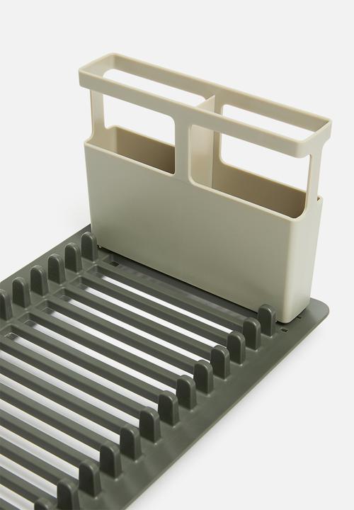 Umbra - Udry over the sink dish rack with mat - grey