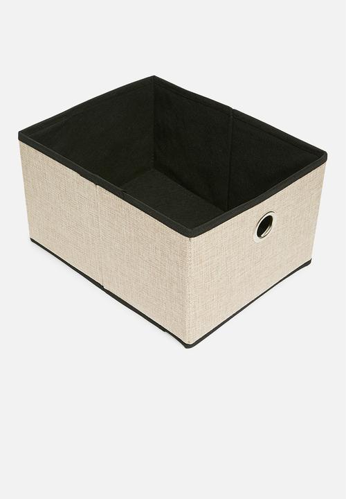 Storage Solutions - Folding storage bin small – beige
