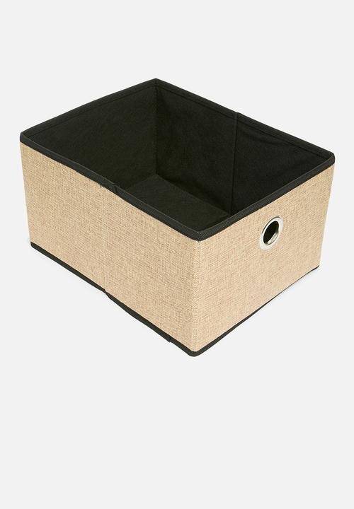 Storage Solutions - Folding storage bin small - brown