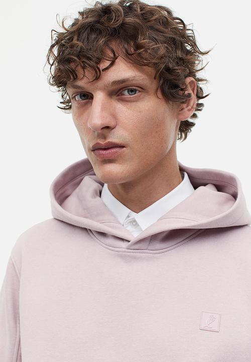 H&M - Loose fit hoodie - light pink 