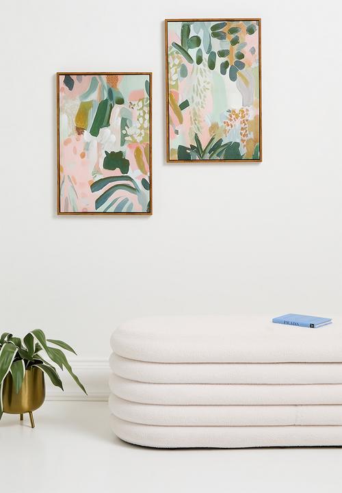 Sixth Floor - Jungle Fever Textured Wall Art  set of 2