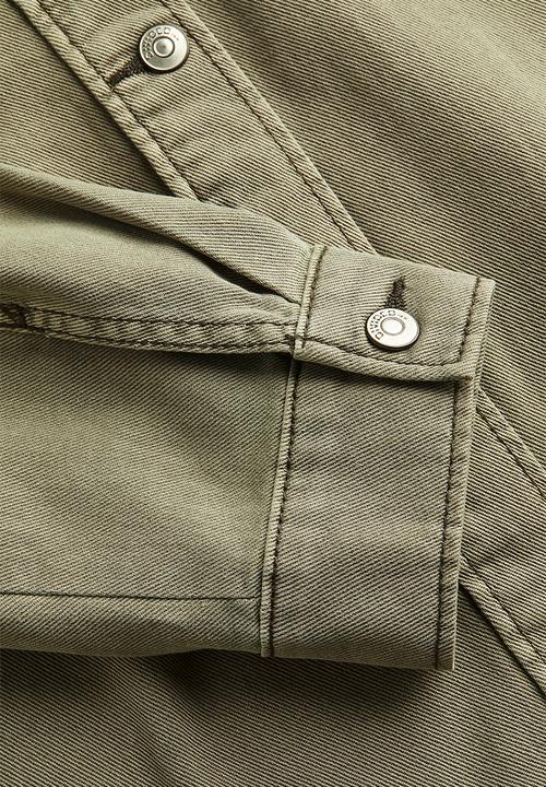 H&M - Twill shacket - khaki green