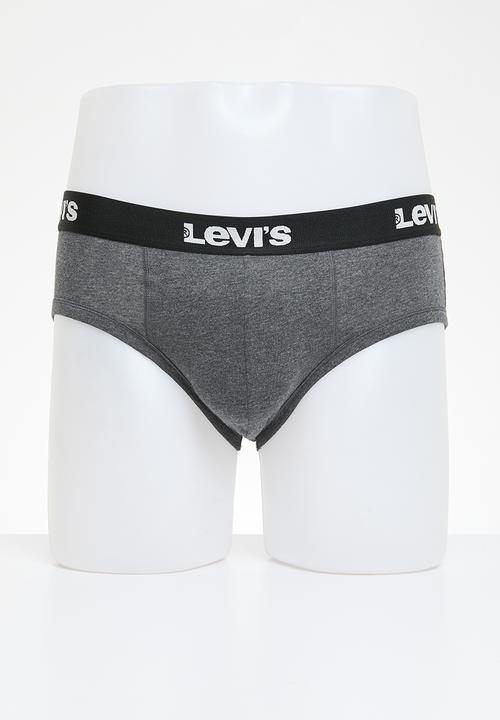 Levi’s® - Solid brief navy char grey rpt logo