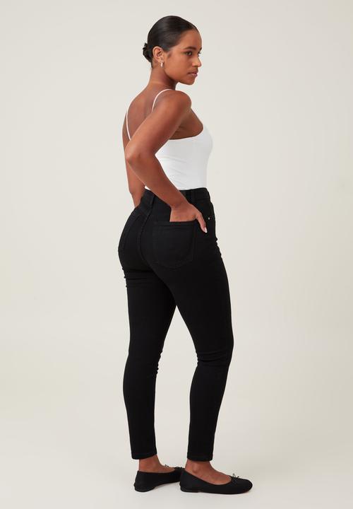 Cotton On - Plus Curvy High Stretch Skinny Jean - black