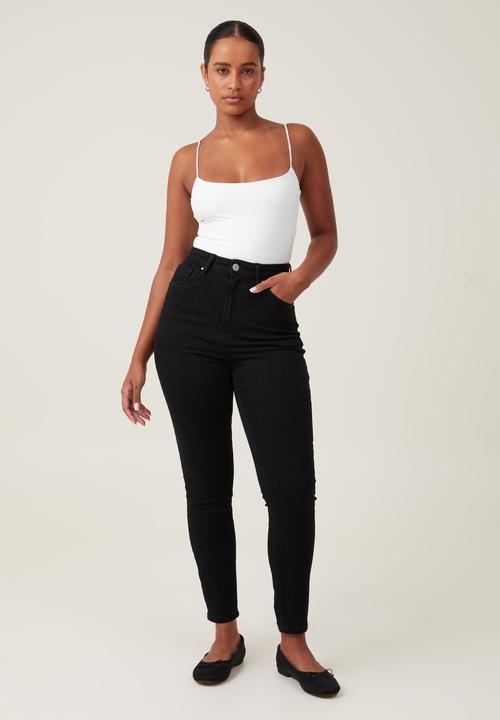 Cotton On - Plus Curvy High Stretch Skinny Jean - black