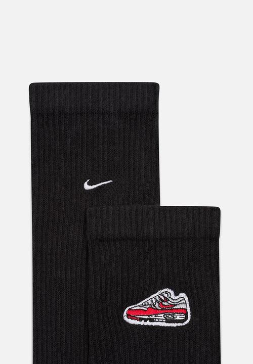 Nike - Everyday Plus Cushioned Crew Socks (1 Pair) - black/white