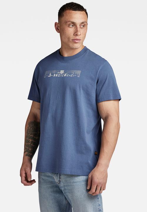 G-STAR - Flight deck back gr loose r t Dry jersey o - vintage indigo
