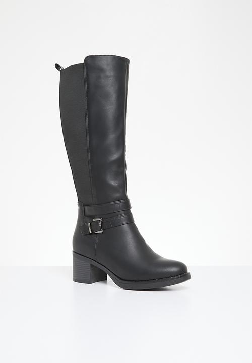 Madison® - Gabriella block heel boot - black