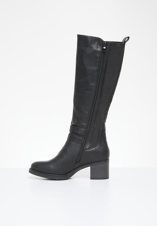 Madison® - Gabriella block heel boot - black