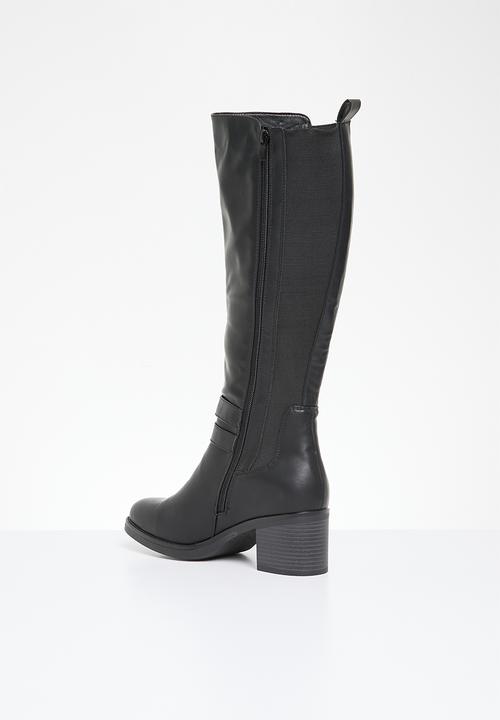 Madison® - Gabriella block heel boot - black