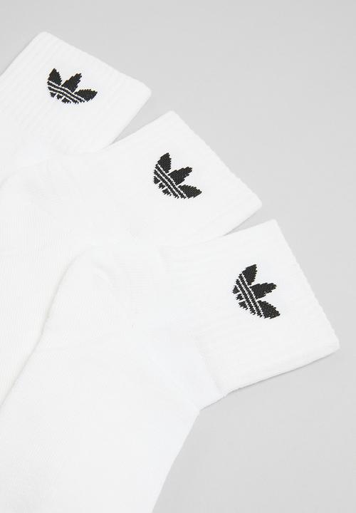 adidas Originals - Mid ankle sock - white & black