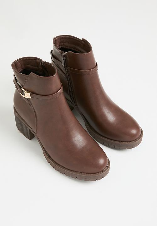 Madison® - Farah block heel boot - brown