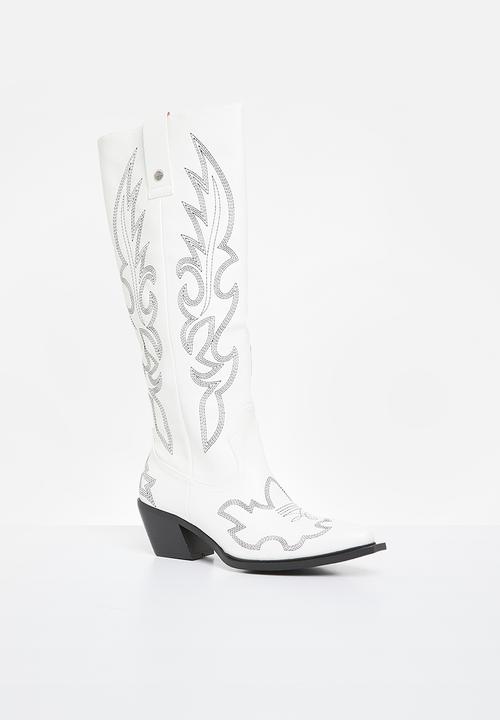 SISSY BOY - Iris western boot - white