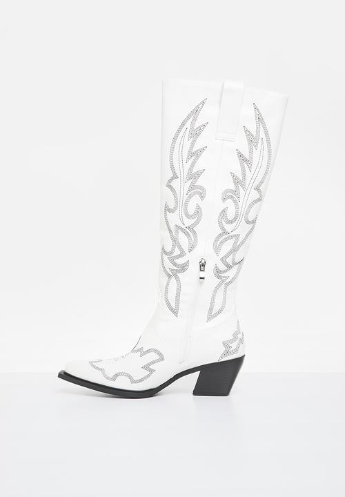 SISSY BOY - Iris western boot - white
