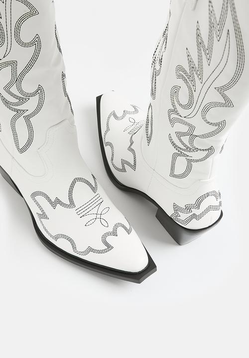 SISSY BOY - Iris western boot - white