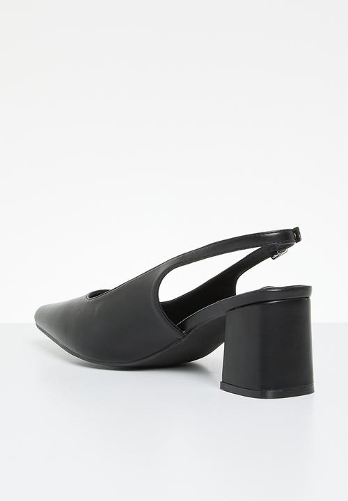 Madison® - Palmer slingback block heel - black