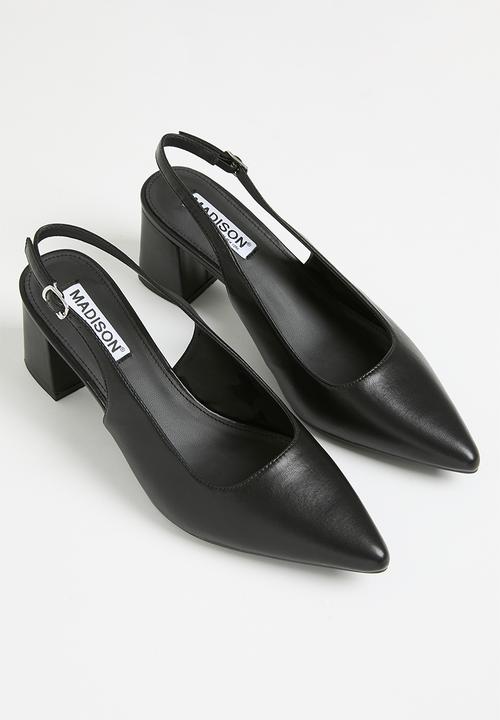 Madison® - Palmer slingback block heel - black