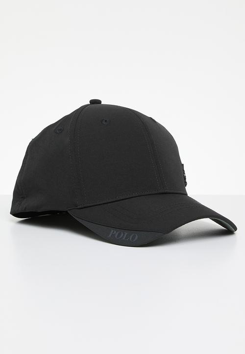 POLO - 6 PANEL METAL PONY FITTED PEAK-BLACK