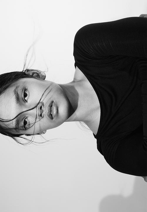 H&M - Gathered jersey top - black