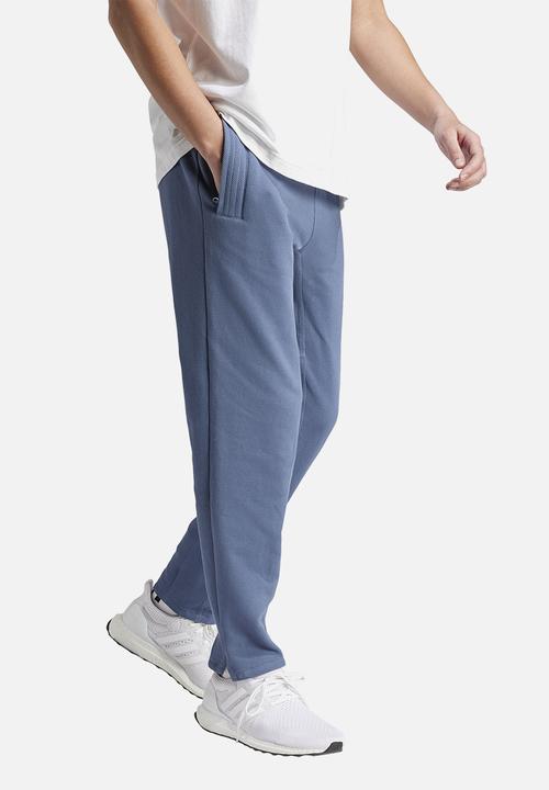 adidas Performance - Lounge Piqué Terry Pants - mid-blue
