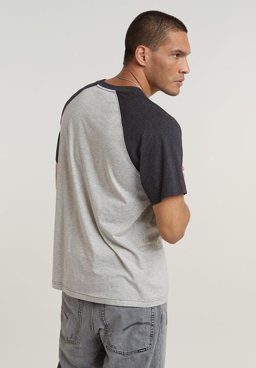 G-STAR - Baseball loose r t Compact jersey o - milk htr/dk black htr