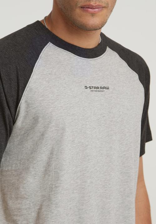 G-STAR - Baseball loose r t Compact jersey o - milk htr/dk black htr
