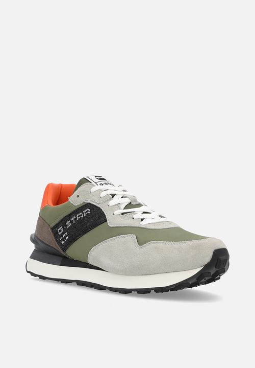 G-STAR - Abner Blocked Sneakers - Olive & Grey 