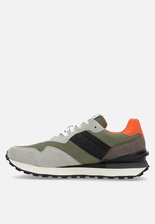 G-STAR - Abner Blocked Sneakers - Olive & Grey 