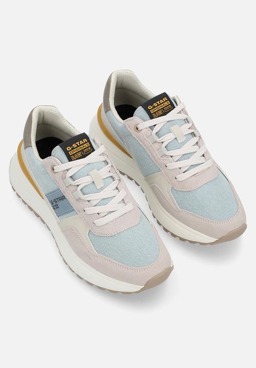 G-STAR - Lyn Denim Sneakers - Light Blue & Off White 