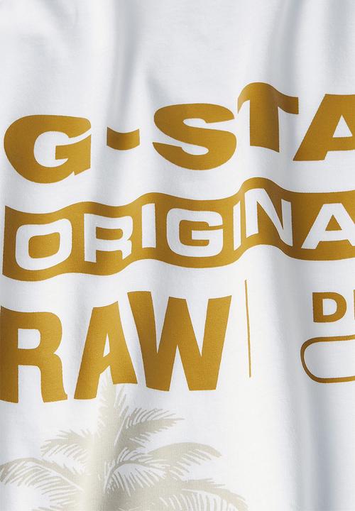 G-STAR - Palm originals r tCompact jersey o - white